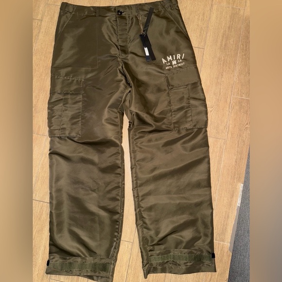 AMIRI PARACHUTE CARO PANTS OLIVE SIZE56EU / 40US. BNWT